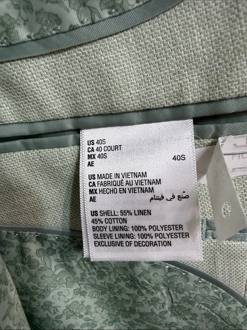 Bar III Light Sage Green Single-Breasted Sport Coat